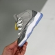 11 unc kids High top basketball shoes Grey
