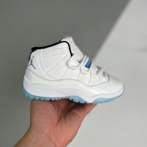 11 unc kids High top basketball shoes White
