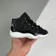 11 unc kids High top basketball shoes Black