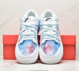 SB Dunk Low Lottery White blue