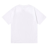Summer casual logo print Unisex high quality Cotton short sleeved T-shirt White 1020