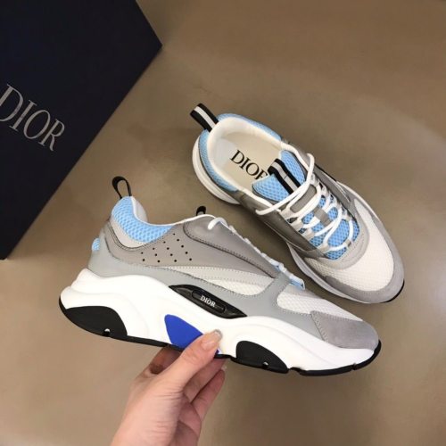 Dior adult B22 casual sports shoes blue