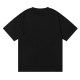 Summer casual logo print Unisex high quality Cotton short sleeved T-shirt Black 1010