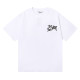 Summer casual logo print Unisex high quality Cotton short sleeved T-shirt White 1019