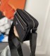 Men's Original Canvas shoulder crossbody bag Black 27cmx16cm
