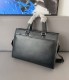 Men's Original Genuine leather Briefcase Black 29cmx39cm