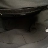 Unisex Original Genuine leather Flap Mountaineering bag black 26cm x40cm