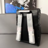 Unisex Original Genuine leather Flap Mountaineering bag black 26cm x40cm
