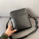 Men's Original Genuine leather Messenger Bag black 24cm x 27cm