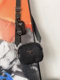 Men's Original Nylon fabric Camera bag Black 13cmx 17cm