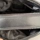 Men's Original Genuine leather Shoulder bag black 15cm x 23cm