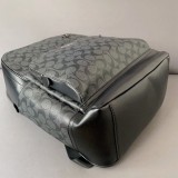 Men's Original Genuine leather Large capacity backpack black 29cm x39cm