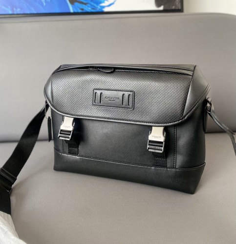 Unisex Original Genuine leather Briefcase Black 31cm x25cm