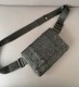 Men's Original Genuine leather Messenger Bag black 15cmx21cm