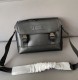 Unisex Original Genuine leather Briefcase Black 31cm x25cm