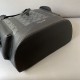 Unisex Original Genuine leather Flap Mountaineering bag black 40cm x30cm