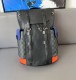 Original Genuine christopher leather Backpack Black 32cmx43cm