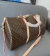 Original Genuine keepall leather Travel bag Brown 50cmx28cm