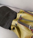 Original Genuine christopher leather Backpack Green 32cmx43cm