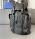 Original Genuine christopher leather Backpack Black 33cmx43cm