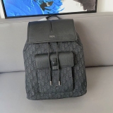 Unisex Original Jacquard Large capacity backpack black 40cmx30cm