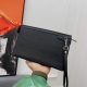 Men's Original Genuine leather Clutch bag Black27cmx18cm