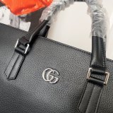 Men's Original Genuine leather Briefcase Black39cmx29cm