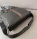Men's Original Genuine leather Embossing Briefcase Black30cmx29cm