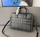Men's Original Genuine leather Briefcase Black 38cmx27cm
