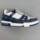 LV Trainer Monogram Denim White Blue