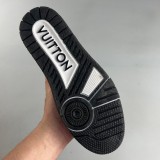 Trainer Velcro Strap Monogram Denim Black White