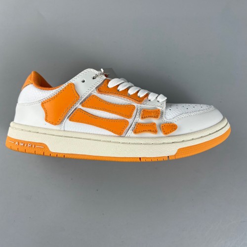 Skel Top Low White Orange