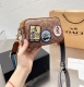 women's Genuine leather Camera Bag WITH HORSE AND CARRIAGE PRINT 19cm×12cm×5cm