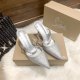 women's High heeled shoes Silver