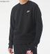 Autumn and Winter casual logo Embroidery Men's Warm Padded Crew neck sweatshirt Black BV2663-010