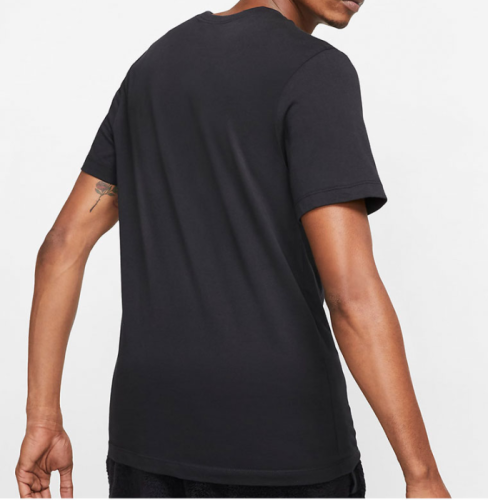 Sportswear Club Embroidery Cotton short sleeved T-shirt Black AR4999-013