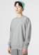 Spring casual logo Embroidery Men's Long sleeve Crew neck sweatshirt Grey DQ5821-063