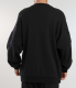 Spring casual logo Jacquard Men's Long sleeve Crew neck sweatshirt Black GT7297