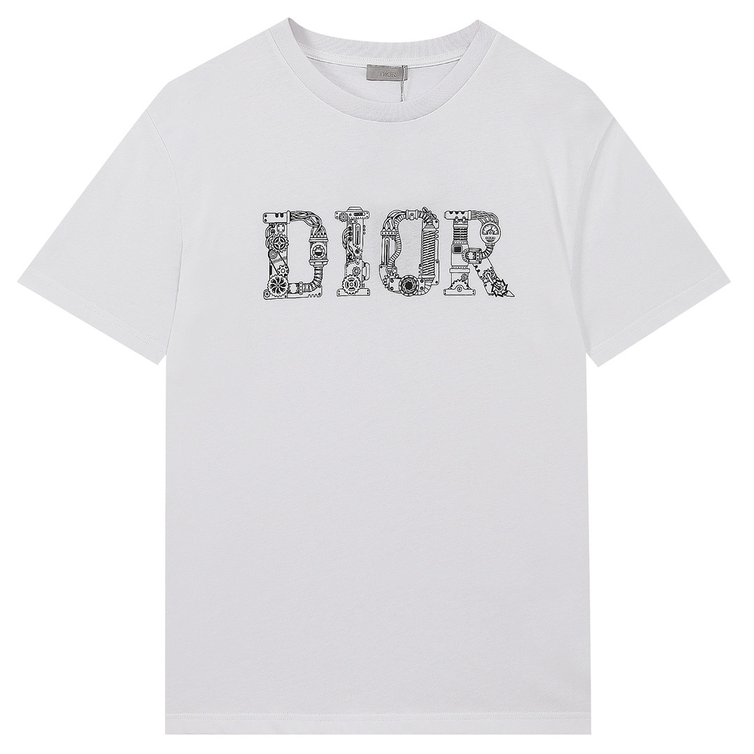 Christian Dior Industrial gear pattern 23SS adult 100% Cotton casual ...