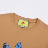 Maple leaf pattern 23SS adult 100% Cotton casual Print short sleeved Crewneck t shirt Tees Clothing oversized