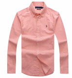 adult Men's Regular-Fit Long-Sleeve mens casual polo thickened oxford shirt Multicolor H845#