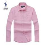 adult Men's Regular-Fit Long-Sleeve mens casual polo thickened oxford shirt light Multicolor H845#