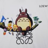 Totoro Print 23SS adult 100% Cotton casual Print short sleeved Crewneck t shirt Tees Clothing oversized
