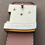 Original l&v Initiales signature genuine leather buckle reversible classics retro belt（ Multiple colors）