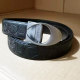 genuine leather slide buckle belt embossing process (gift with box) women's 2.8cm