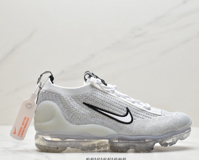 Air VaporMax 2021 FK White Black Metallic Silver