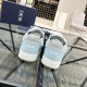 B27 Low Light Blue White and Dior Gray Smooth Calfskin with Beige and Black Dior Oblique Jacquard