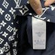 Royal Blue LVSE Monogram Gradient T-Shirt 23SS Adult 100% Cotton casual Print short sleeved Crewneck t shirt Tees Clothing oversized