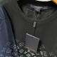 Black LVSE Monogram Gradient T-Shirt 23SS Adult 100% Cotton casual Print short sleeved Crewneck t shirt Tees Clothing oversized