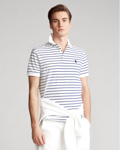 Summer 23SS Men's Adult casual Embroidery Stripes short sleeved polo shirt 1106